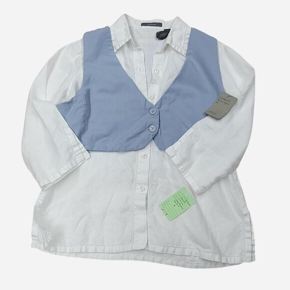 Liz Claiborne Blouse & LA Hearts Vest Bundle - Picture 2 of 6